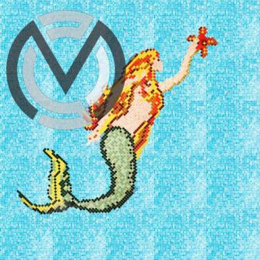 Imagem de Painel Mosaico Sereia P Piscinas Cascatas Espelhos D'água - CATEDRAL D