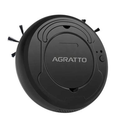 Imagem de Aspirador de Pó Robô Agratto Praticci AAR01I04 USB 3W 3.7V, Preto, Biv