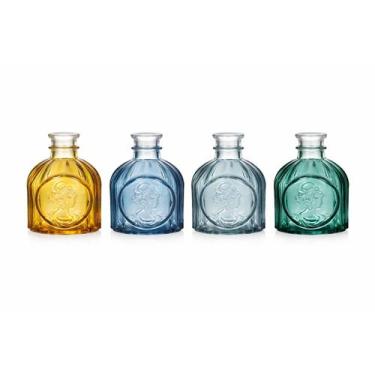 Imagem de Mini Vaso Decorativo Colorido Vidro 01 unidade 6,5X6,5X8Cm - Tuut