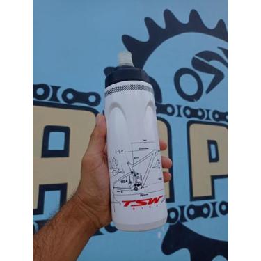 Imagem de Garrafa agua térmica saudade bike Bico automático Tsw Branca