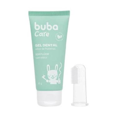 Imagem de Gel Dental Sem Flúor Com Escova Massageadora 50g Buba
