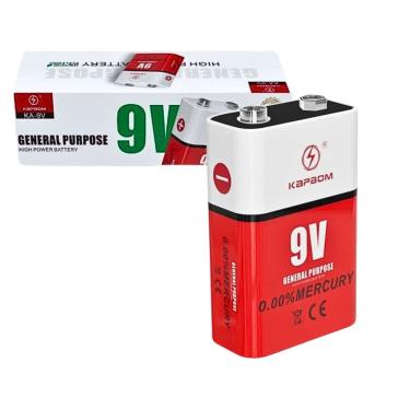 Imagem de Bateria Kapbom Ka-9V General Purpose de Longa Duracao para Dispositivos Eletronicos