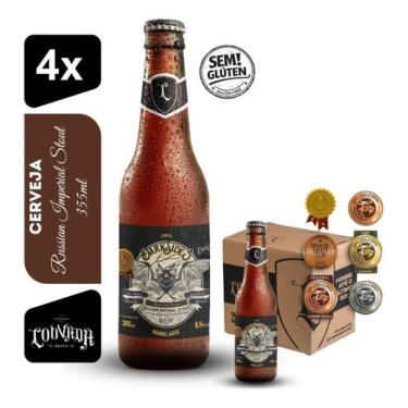 Imagem de Cerveja Dark Side RIS Louvada 355ml Kit 4 Sem Glúten