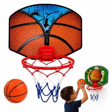 Imagem de Cesta basquete infantil kit tabela aro bola completo - JR TOYS