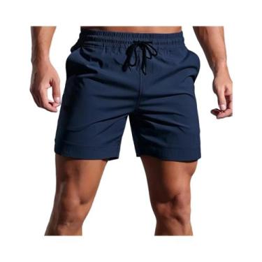 Imagem de Shorts Masculinos De Secagem Rápida E Elásticos Para Corrida, Roupas D