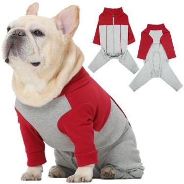 Imagem de Traje de Recuperação Pós-Cirúrgica para Cães Nanaki XS Preto e Vermelh