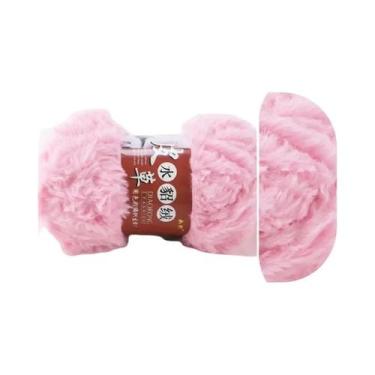Imagem de Cachecol De Pelúcia Imitação De Pele De Mink Grosso 100g Com Meia Forr