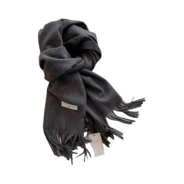 Imagem de Cachecol Feminino Longo De Caxemira Quente Para Inverno, 26 Cores, Xal