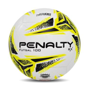 Imagem de Bola de Futsal Penalty RX 100 XXIII Selo CBFS, Branca, Amarela e Preta, RX 100