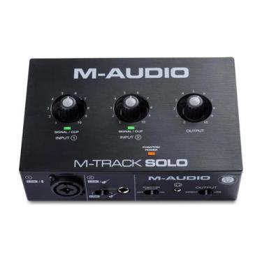 Imagem de Interface de Áudio M-audio 2 Canais M-track Solo Usb Cor:Preto, Preto