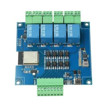 Imagem de Módulo De Relé ESP32 RS485 Modbus Wifi Bluetooth 4/8 Canais Com Isolam