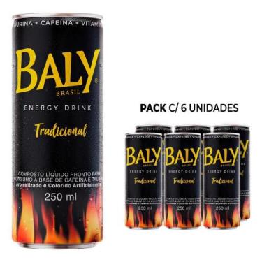 Imagem de Pack com 6 unidades Energético Baly Energy Drink Tradicional