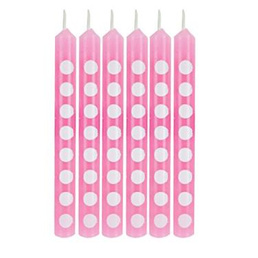 Imagem de Velas de bolo de anivers rio Creative Converting com 12 bolinhas