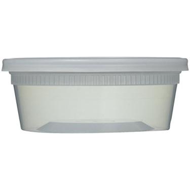 Imagem de Recipientes de alimentos Deli transparentes Newspring com tampas, armazenamento, 227 g, 40 peças
