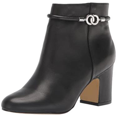Imagem de Bella Vita Bota feminina Diaz Ankle Boot, Couro preto, 8 X-Wide