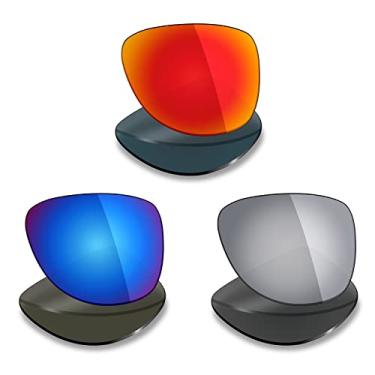 Imagem de 3 pares de lentes polarizadas de substituição da Mryok para óculos de sol Oakley Dispatch 2 – Opções