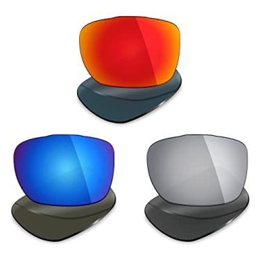 Imagem de 3 pares de lentes polarizadas de substituição da Mryok para óculos de sol Oakley Two Face – Opções