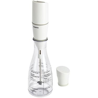 Imagem de BonJour Chef's Tools Jarra de plástico para molho de salada e misturador manual, 355 ml, cozinheiro de salada