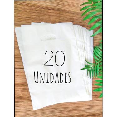 Imagem de KIT 20 SACOLAS BOCA DE PALHAÇO COM TEXTURA 30X40 Opções