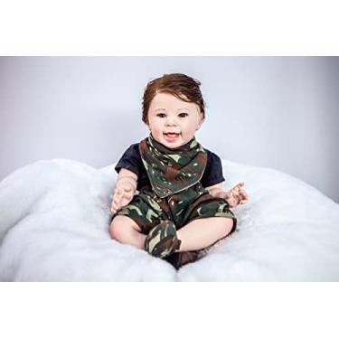 Imagem de Bebê Reborn Menino Realista Fio A Fio Com Enxoval