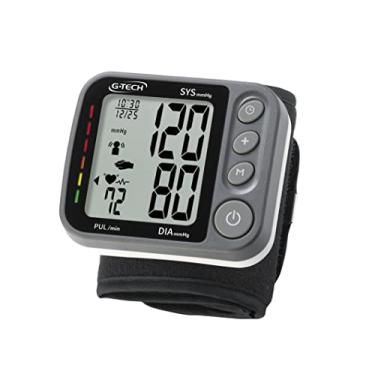 Imagem de G-Tech Aparelho de Pressão Digital Automático Pulso com Sensor 3D GP450SP, Preta/Cinza