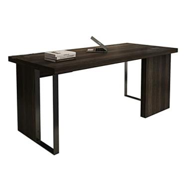 Imagem de Mesa de computador Madeira de mesa de madeira PC Desk luxo laptop mesa escrita escrivaninha casa escritório quarto sala de trabalho móveis Mesa de trabalho para home office (Color : 1.6m desk)