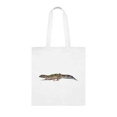 Imagem de Sacola Gecko, presente Gecko, bolsa de ombro lagartixa, bolsas reutilizáveis lagartixa, ideia de presente de cesta de Natal de aniversário, presente para ela, presente para ele, bolsa feminina, Branco