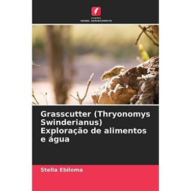 Imagem de Grasscutter (Thryonomys Swinderianus) Exploração de alimentos e água