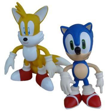 Tails Sonic Azul Sonic Vermelho Sonic Preto - 4 Bonecos - Super Size Figure  Collection - Bonecos - Magazine Luiza