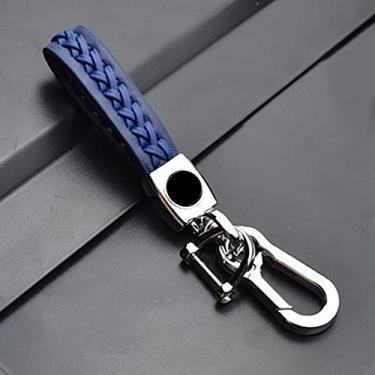 Imagem de YJADHU Capa para chave de carro de TPU, apto para Land Rover Range Rover Sport A9 Discovery 2 3 4 Sport, apto para Jaguar XF A8 A9 X8 XE XF XFL, chaveiro azul 1