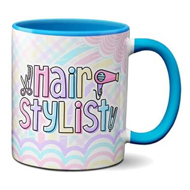 Imagem de Caneca Hair Stylist Profissão Cabelo Profossional Presente (Azul)