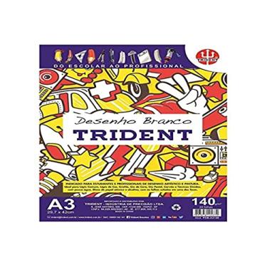 Imagem de Papel Desenho 140 g/m² A3, Branco, 42 x 29.7 cm, 20 Folhas, Trident
