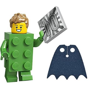 Imagem de LEGO Minifigures Series 20 - Green Brick Costume with Bonus Blue Cape - 71027