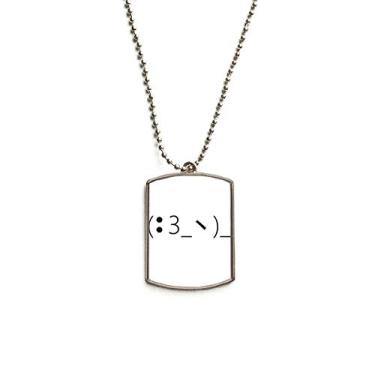 Imagem de DIYthinker Colar para animais de estimação com pingente de corrente de aço inoxidável com expressão de próstata