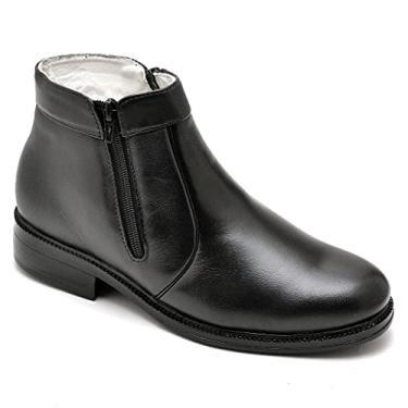 Imagem de Botina Casual Conforto Couro de Carneiro Preto 1500 Tamanho:39;Cor:Preto;Gênero:Homem