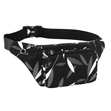 Imagem de KAMO Pacote de fanny, mochila de cintura resistente à água poliéster durável pequena ao ar livre leve mochila transversal para mulheres homens senhoras meninas adolescentes