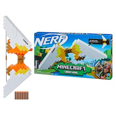 Imagem de Nerf Minecraft Sabrewing Arco Motorizado F4734 Hasbro
