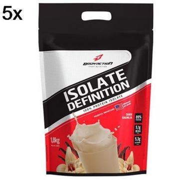 Imagem de Kit 5X Whey Isolate Definition BodyAction - 1800g-Masculino