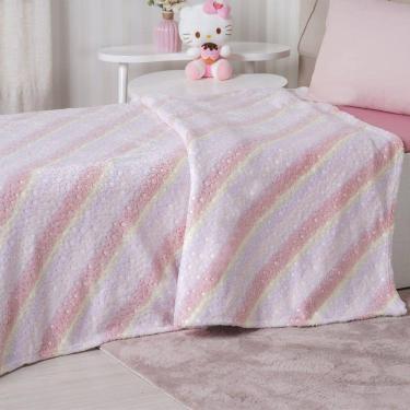 Imagem de Manta Solteiro Candy Brilha no Escuro 150x220 Super Macia