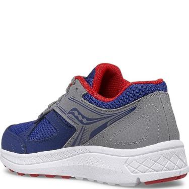 Imagem de Saucony Cohesion 14 Lace to Toe Running Shoe, Navy/RED, 13.5 Wide US Unisex Big_Kid