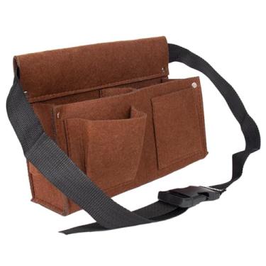 Imagem de Ｂｅｓｇａ Cinto de ferramentas para carpinteiro, bolsa para suporte de ferramentas, cinto para eletricista, marrom L