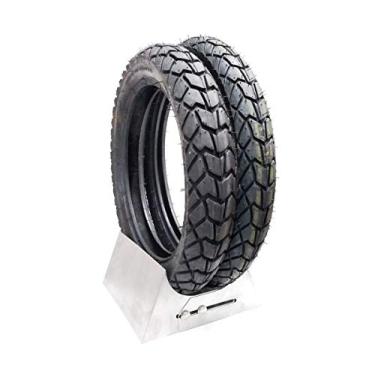 Imagem de PAR PNEU BROS DIANTEIRO 90 90 19 TRASEIRO 110 90 17 CROSSER XRE 190 BROS 125 150 160 MAGGION 0716