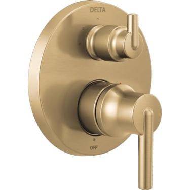 Imagem de DELTA FAUCET T24859-CZ Monitor contemporâneo série 14 válvula acabamento de chuveiro integrado com desviador, bronze champanhe