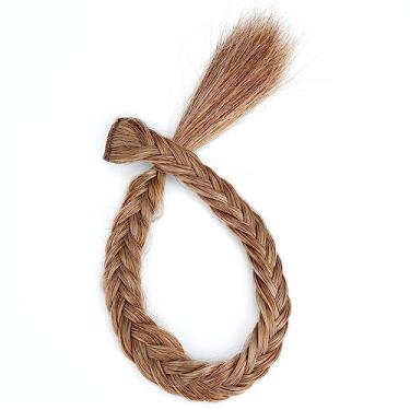 Imagem de DIGUAN Tiara de cabelo sintético trançado com 3 fios e tranças de cabelo sintético trançado com clipe, acessório de cabelo para mulheres, meninas (rabo de peixe macio, loiro caramelo)