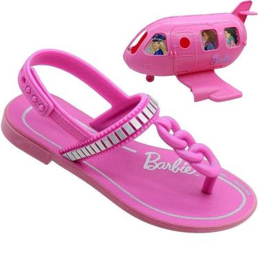 Imagem de Sandália De Dedo Infantil Barbie Pretty Flight Menina Com Fantástico Avião Da Barbie-Feminino