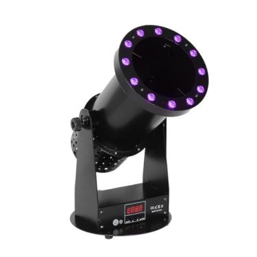 Imagem de Máquina de canhão lançador de confete profissional LED, máquina sopradora de confete Canhão de confete 12X3W RGB 3 em 1 DMX/controle remoto para casamento, discoteca, show, festa, palco, clube