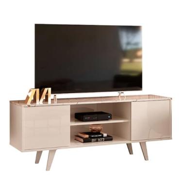 Imagem de Rack Para Tv Estante Bancada Sala de Estar Madeira Lisboa (Calacata)