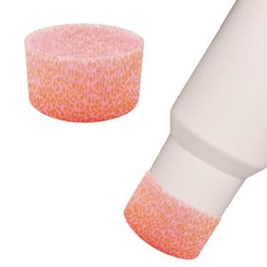 Imagem de Gliquran Bota protetora de silicone leopardo para Stanley Quencher H2.0 40 30 567.0 g & IceFlow Flip 30 567.0 g, Cheetah Water Bottle Boots Accessories