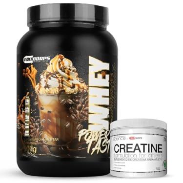 Imagem de Kit Pro Corps Whey 3W Power Taste 900g + Creatina Pura 100g (900g, Caramelo Macchiato)