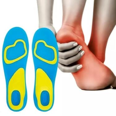 Imagem de Palmilha Ajustável Ortopédica Gel Silicone Anti Impacto e Conforto Para Quem Trabalha (38-42)